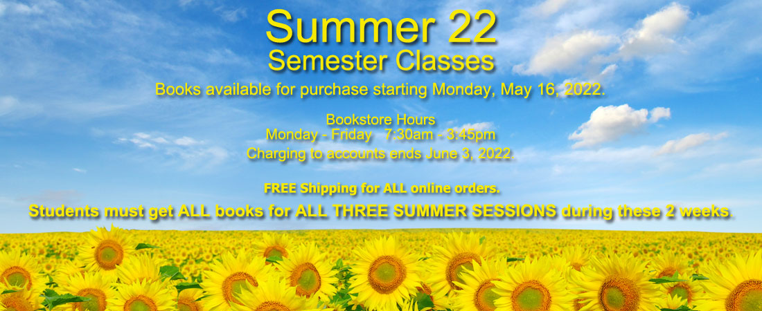 Summer Semester Textbooks